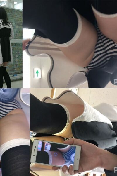 色白でぷりっぷりのお尻の彼女をパシャリ