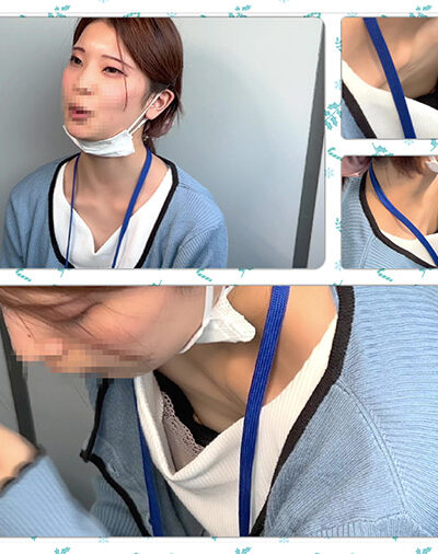 【胸チラ⑰】浮きブラした乳首をサラリーマンたちに見られまくる美女OLさん！計2名