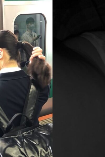 素人**日記３８TRAIN目★大きな黒いリュックサック女子の生態