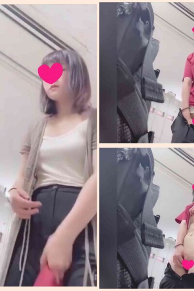 【職場の更衣室／大胆オナニー】清楚女子が店長に内緒で出勤前にスッキリ（mp4）