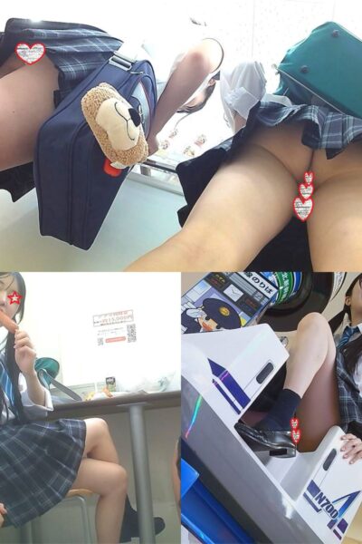 【高画質】お友達と3人でコンビニでお買い物♡フランクフルト咥えるお友達♡からのゲーセンでみんな弾ける～エ〇エ〇お宝映像！