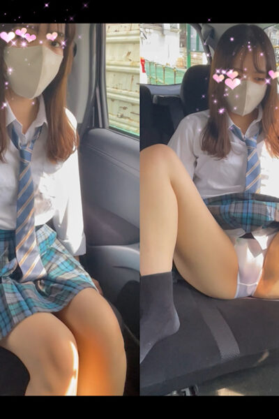 青チェのパンチラ交渉成功　可愛いおへそも見せてくれた